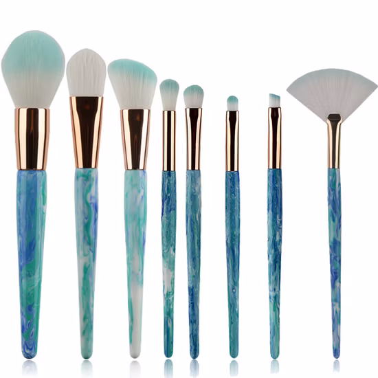 10 unidades / conjunto de pincéis de maquiagem ferramenta de base cosmética